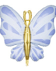 Foil Balloon Butterfly Blue 69x69 cm