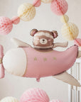Foil Balloon Bear In A Plane Pink (Helium/Air Filled)- 37 Inches * 24 Inches