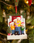 Personalised Ceramic Resin Ornament  Christmas door for 4-1 pc
