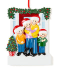 Personalised Ceramic Resin Ornament  Christmas door for 4-1 pc