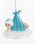 Personalised Ceramic Resin Ornament Welcome baby boy! -1 pc
