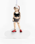 Personalised Ceramic Resin Ornament Tattoo woman -1 pc