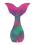 Glitter Mermaid Tail (Helium) - 46 Inches