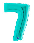 Number 7 Tiffany (Helium) - 40 Inches
