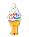 Birthday Ice Cream Cone (Air-Filled) - 14 Inches