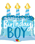 Birthday Boy Cake & Candles Balloon