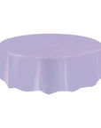 Round Plastic Table Cover Lavender Diameter 83 Inches- 1Pc