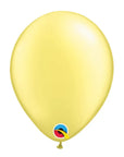 Pearl Lemon Chiffon Latex Balloon (Helium/Air Filled) - 11 Inches