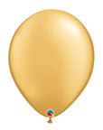 Golden Latex Balloon (Helium/Air Filled) - 16 Inches