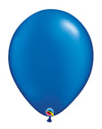 Pearl Sapphire Blue Latex Balloon (Helium/Air Filled) - 16 Inches