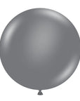 Pastel Grey Smoke Balloon (Helium/Air Filled) - 36 Inches