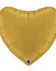 Heart Satin Gold (Helium) - 36 Inches