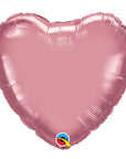 Heart Chrome® Mauve (Helium) - 18 Inches