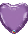Heart Chrome® Purple (Helium) - 18 Inches
