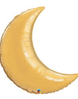 Gold Crescent (Moon) (Helium) - 36 Inches