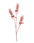 Premium 73 Cm Branch With Candies Red & White- 1 Pc