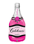 Celebrate Pink Bubbly Wine (Helium) - 39 Inches