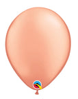 Metallic Rose Gold Latex Balloon (Helium/Air Filled) - 11 Inches