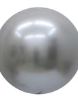 Bubble Chrome Silver (Helium) - 22 Inches