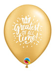 Greatest of All Time Latex Balloon (Helium/Air Filled) - 11 Inches