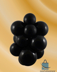 Onyx Black Latex Balloon (Helium/Air Filled) - 11 Inches