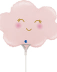 Satin Pastel Pink Mini Cloud Balloon