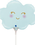 Satin Pastel Blue Mini Cloud Balloon