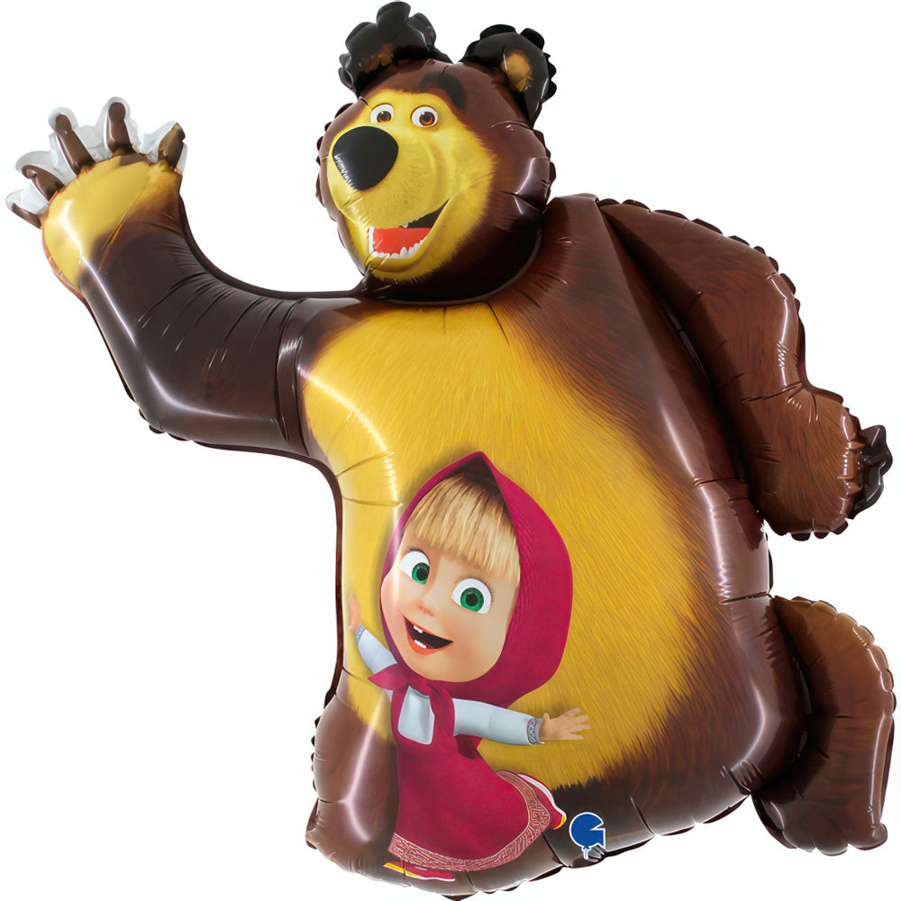 Masha and The Bear (Helium/ Air Filled )- 41 Inches