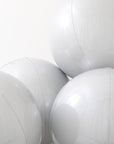 Globe White 4D Balloons (Air-filled) - 15 Inches