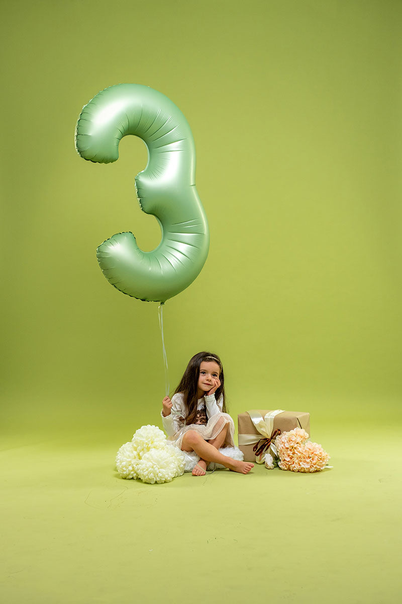 Satin Green Balloon