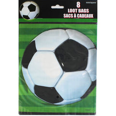 Plastic Loot Bags Soccer 23cm*18cm -8 pc