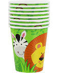 Paper Cups 220 ml Animal Jungle- 8 Pc