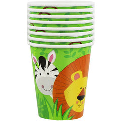 Paper Cups 220 ml Animal Jungle- 8 Pc