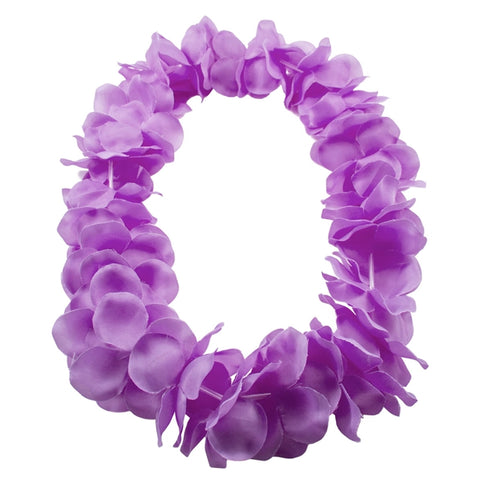 Hawaiian Flower Lei Neon Purple- 1Pc