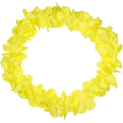 Hawaiian Flower Lei Neon Yellow- 1Pc