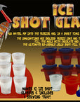 Ice Shot Glasses Tray-12 pc