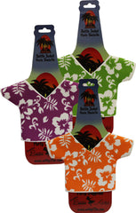 Hibiscus Foam Print t-Shirt Bottle Holder -3Pc