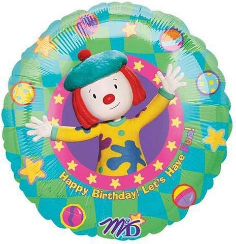 Round Jo's Circus Birthday (Helium) - 18 Inches