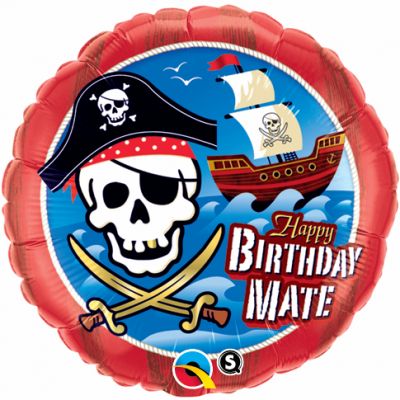 Round Pirates Mate (Helium) - 18 Inches