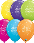 Birthday Shinning Star Latex Balloon (Helium/Air Filled) - 11 Inches