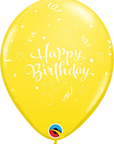 Birthday Shinning Star Latex Balloon (Helium/Air Filled) - 11 Inches