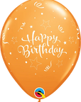 Birthday Shinning Star Latex Balloon (Helium/Air Filled) - 11 Inches