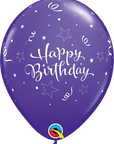 Birthday Shinning Star Latex Balloon (Helium/Air Filled) - 11 Inches