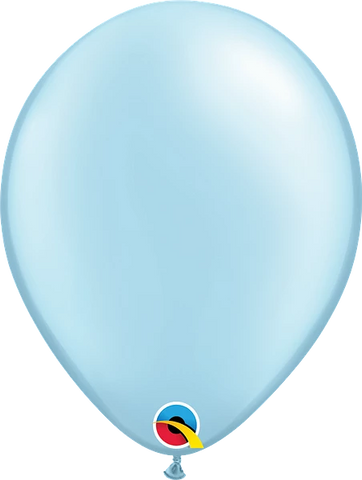 Pearl Light Blue Latex Balloon (Helium/Air Filled) - 11 Inches