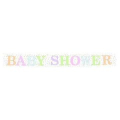 Fringed Foil Baby Shower Banner - 7.2Ft