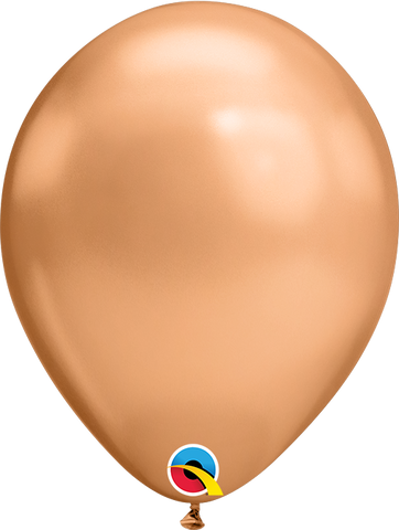 Chrome® Copper Latex Balloon (Helium/Air Filled) - 11 Inches