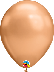 Chrome® Copper Latex Balloon (Helium/Air Filled) - 11 Inches