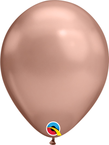 Chrome® Rose Gold Latex Balloon (Helium/Air Filled) - 11 Inches