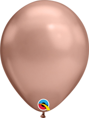 Chrome® Rose Gold Latex Balloon (Helium/Air Filled) - 11 Inches