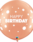 Assorted Birthday Big & Little Dots Round Balloon (Helium/Air Filled) - 30 Inches